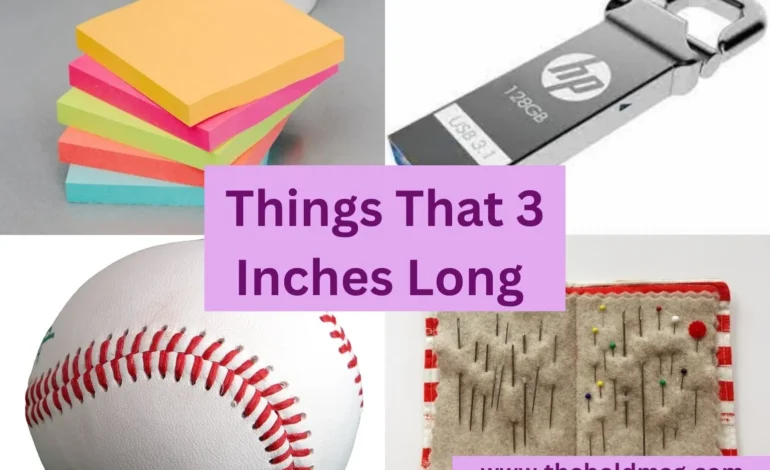 objects that are 3 inches long